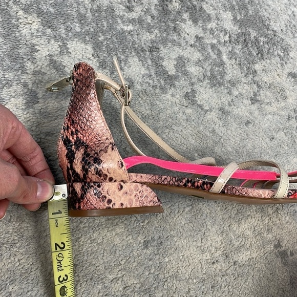 LOUISE ET CIE Snakeskin Eleri Sandals Strappy Flats Boho Sz 9.5 - Picture 12 of 12